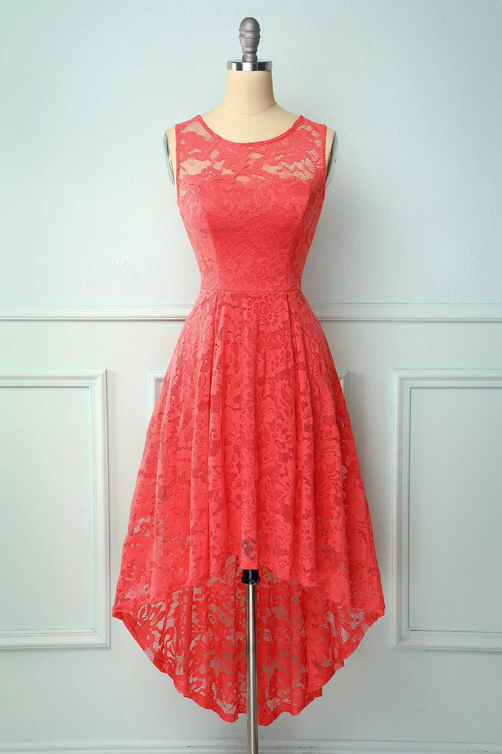 Sleeveless Lace Party Formal Dress ...